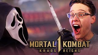 MORTAL KOMBAT 1: KHAOS REIGNS Official Ghostface Gameplay Trailer REACTION!