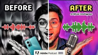 This AI Tool will make your Audio Sound Like PRO in Few Click 🔥| Adobe Podcast AI voice Editing Tool