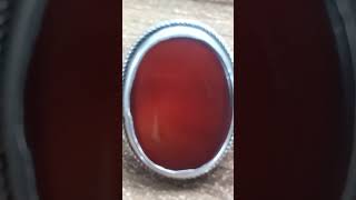 Men's Beautiful Aqeeq Ring #ring #reels #youtubeshorts #men #fingerstyle #trending #entertainment