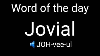 l Word of the day | Jovial | Pronunciation | Meaning | English | Invisible 📖📖📖📖📖📖📖📖📖📖📖📖📖📖📖📖📖📖📖📖📖📖📖📖📖