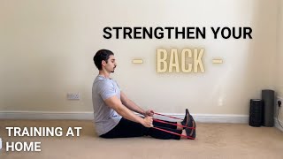 10 Back Exercises With a Single Resistance Band | Training At Home