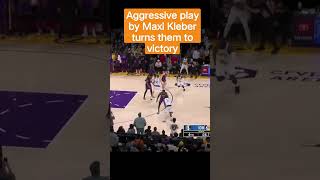 Aggressive play by Maxi Kleber turns them to victory against Lakers