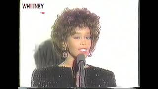 Whitney Houston Backstage Short Interview American Music Awards 1989