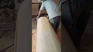 Polishing & Cleaning cove coffin wood around the  wood.