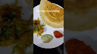 Red chutney Dosa