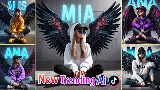 How To Create 3D AI Wings Name Images | TikTok Trending Photo | Bing Image Creator Tutorial