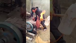 #diesel #engine started with the help of 🔥#reels #trending #desi #vlog #funny #village #villagevlog