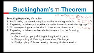 Buckingham’s π-Theorem | Numerical | GTU | FMHM | 3141906