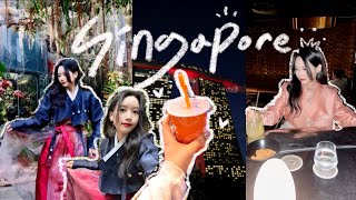 🇸🇬 Singapore vlog wearing hanbok! Must visit cafe, bar