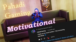 Sniper God @GAMINGWITHPAHADI 3d Motivational Story [No Copyright 💖🔥] | Saman FF Shorts