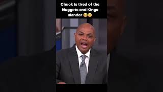 Charles Barkley is tired of the Denver Nuggets and Sacramento Kings slander 😂😂 #nbaontnt #shorts