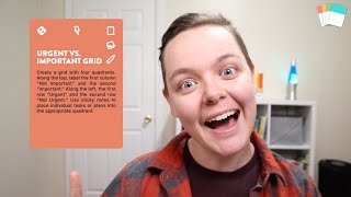 60 Second Tutorial - How to Facilitate Urgent vs Important Grid