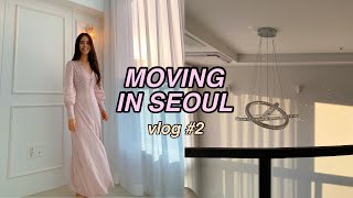 MOVING VLOG #2: I’m allergic to our new apartment in Seoul?! (settling in, unpacking, chatting,GRWM)