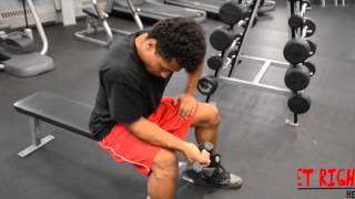 Tutorial | Seated One-Arm Palms Up Dumbbell Wrist Curl