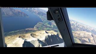 Stunning landscape - full approach and landing QUEENSTOWN, NZ