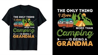 Camping T Shirt Design Tutorial in  Illustrator