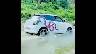 Maruti Suzuki Swift car driving in water 🌊 #cardriving #marutisuzuki #swift