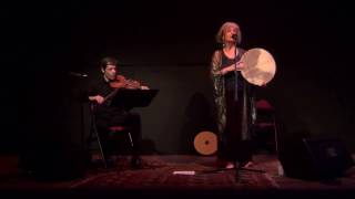 Sandra Bessis (voix, daf) & Rachid Brahim-Djelloul (violon, voix), médiathèque Marguerite Duras