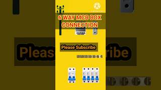 6 Way MCB Box Connection | DistributionBox Wiring Connection #shorts#youtubeshorts#NSELECTRICTECH