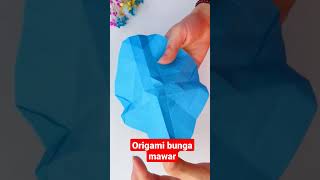 Cara Membuat Origami Bunga Mawar