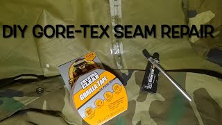 DIY Temporary Seam Seal Gear aid Gorilla waterproof tape ISRATEX