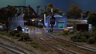 N scale Coal Train under the New Lights