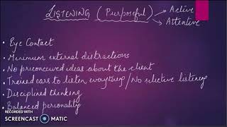 First Tool of Social Casework- LISTENING Part-2 |