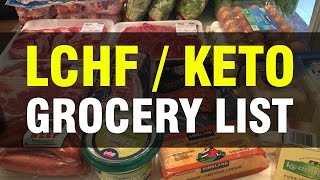 Our LCHF / Keto / Ketosis Kickoff Grocery List