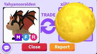 Oooo was this a good trade for my mega neon bat dragon in adopt me???😰😬😑🙄