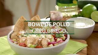 Bowl de Pollo Gyro Griego | Nutrioli