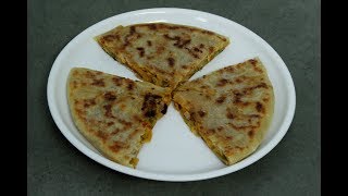 Pizza Paratha - Delicious, Cheesy Kids Lunch box Snack Recipe