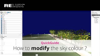 ReluxDesktop | QuickGuide | How to modify the sky colour in your 3D scene?