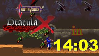 Castlevania: Dracula X Any% Speedrun in 14:03 [Former World Record]