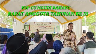 Rapat anggota tahunan KSP NGUNDI RAHAYU tutup tahun 2023 tlogosari malang Selatan