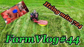 FarmVlog#44 | Heu Mähen | Wenden | Hydraulik fertig machen | IHC 724