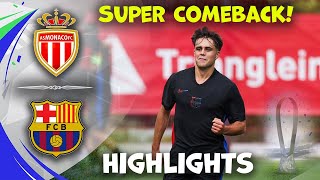 Barcelona v Monaco | UEFA Champions Youth League | Highlights 19-09-2024