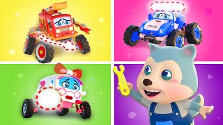 Fire Truck, Police Car, And Ambulance Fixing Song - Imagine Baby Song | Wolfoo Kids Songs