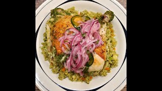 Arroz con Pollo🍗🍚 w/ Salsa Criolla 🧅🌶 Peruvian Chicken & Rice 🥘 One Pot Dinner