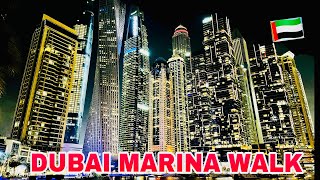 DUBAI MARINA WALK ONE OF THE BEAUTIFUL PLACE IN DUBAI WATCH FULL HD VIDEO