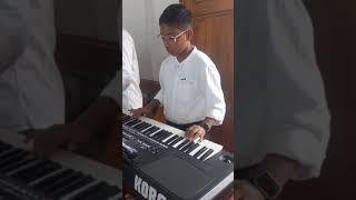 My first time playing keyboard with Church Choir...Thankyou Naveen Achachan