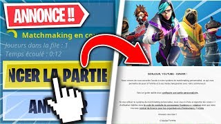 COMMENT J'AI DÉBLOQUÉ LES PARTIES PERSONNALISÉES SUR FORTNITE BATTLE ROYALE !!