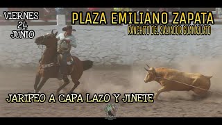 Jaripeo A Capa y Lazo en La Emiliano Zapata Del Ranchito del Salvador Guanajuato