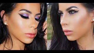 Purple Eyeshadow Makeup Tutorial | Vera Mona Eyeshadow Palette | Royal Langnickel Brushes