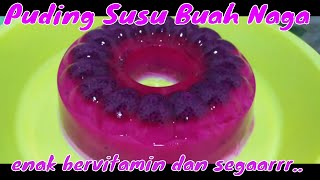 Puding Susu Buah Naga Enak Dan Segar