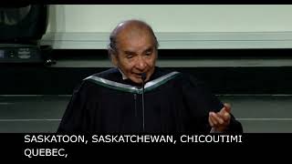 Tomson Highway, 2024 Honorary Degree Recipient from the School of Media and Design Speech