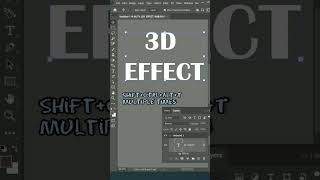 how to create 3D Text effect easy way photoshop  #short #photoshoptricks