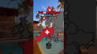 If Switzerland Annexed Its Borders X2￼￼ #geography #countries #views #shorts #mapping #subscribe