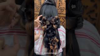 Check it out . Amazing hair technique , hair flower