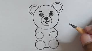 LETTER OOOOO TEDDY BEAR DRAWING - @TamilNewArt