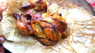 Подготовка подземного гриля |Вкусная жареная курица | Куриный рецепт